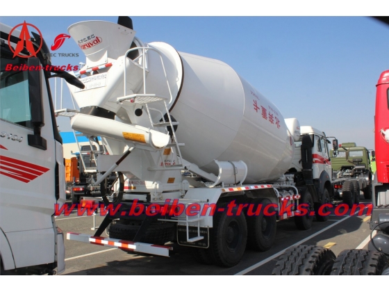 Beiben 12 wheeler 14 CBM concrete mixer truck  manufacturer