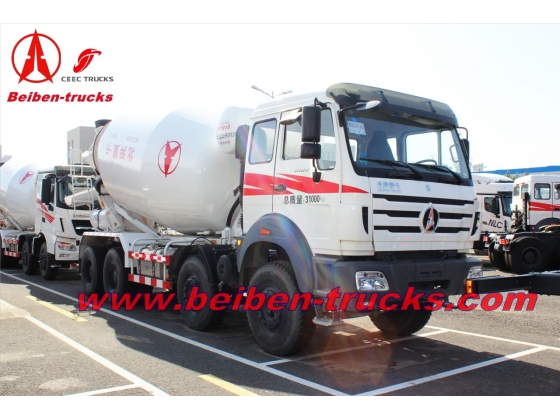 Beiben 12 wheeler 14 CBM concrete mixer truck  manufacturer