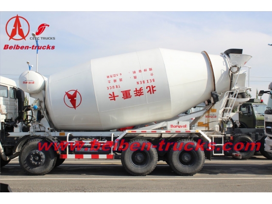 Beiben 12 wheeler 14 CBM concrete mixer truck  manufacturer