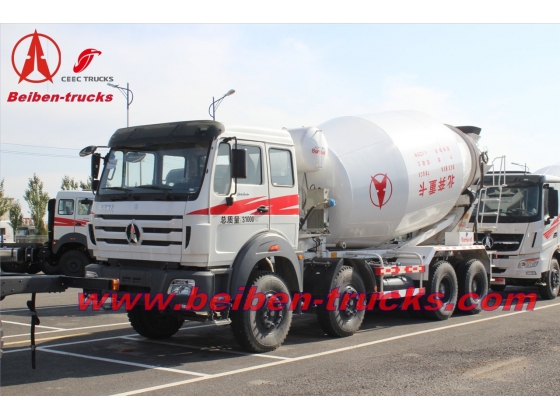 Beiben 12 wheeler 14 CBM concrete mixer truck  manufacturer