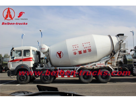 Beiben 12 wheeler 14 CBM concrete mixer truck  manufacturer