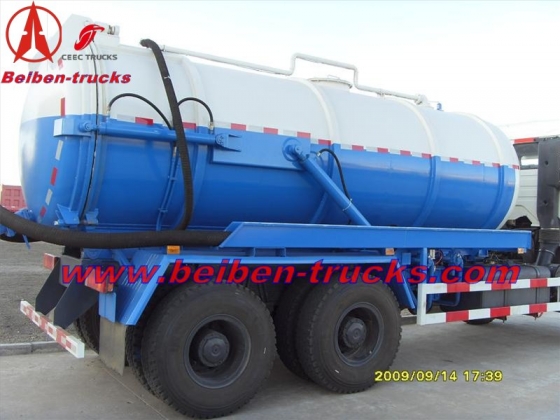 china beiben 15,000 L cesspit emptier manufacturer