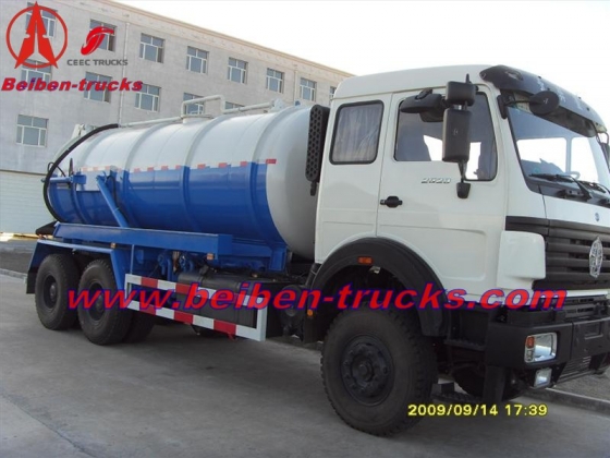 china beiben 15,000 L cesspit emptier manufacturer