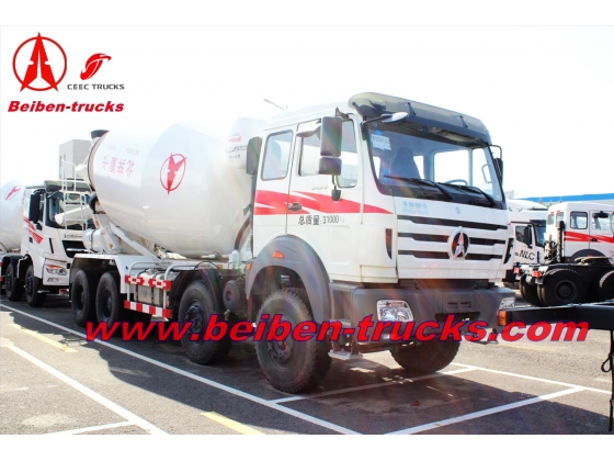 Beiben 12 wheeler 14 CBM concrete mixer truck  manufacturer