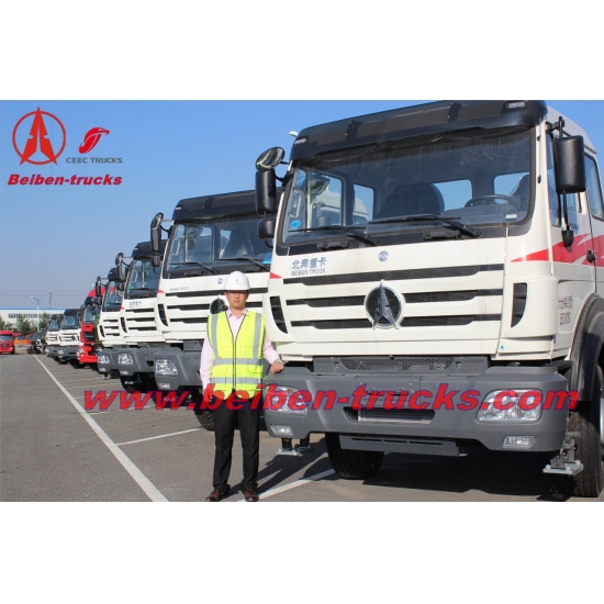 best quality China Beiben 380hp truck head 2538S tractor truck