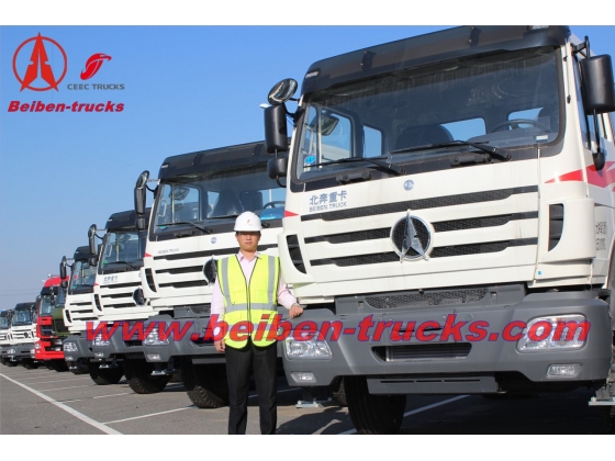 china baotou Beiben 10 wheeler tractor truck/north benz truck head