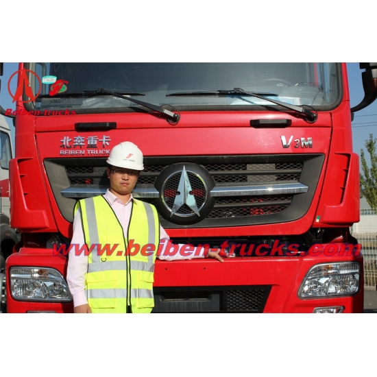 baotou New BEIBEN North Benz V3 2538 6x4 380hp tractor head prime mover camion low price heavy trailer truck