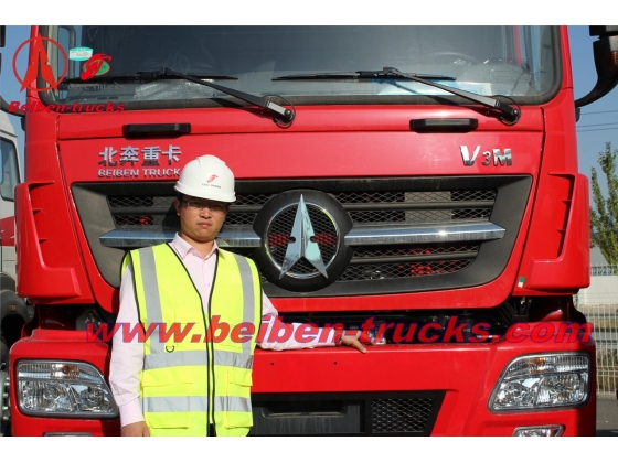 baotou New BEIBEN North Benz V3 2538 6x4 380hp tractor head prime mover camion low price heavy trailer truck