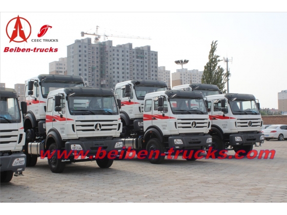 baotou North Benz 6x4 truck head 400hp tractor truck benz technology  supplier