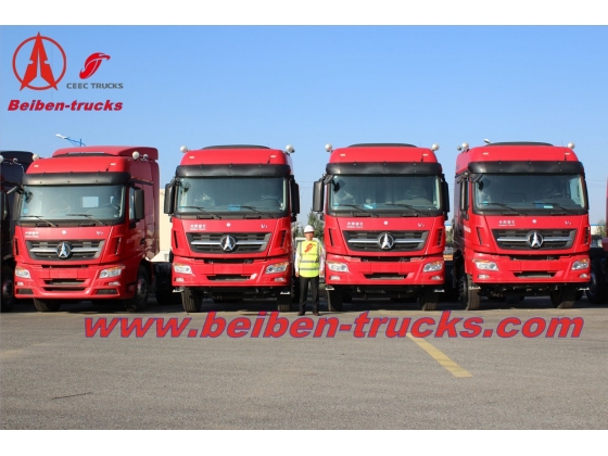 cheap price New BEIBEN V3 420hp big truck tractor for Tanzania