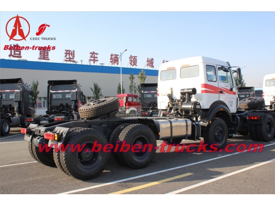 Bei ben 380hp tractor truck North benz 2538S truck head supplier in china