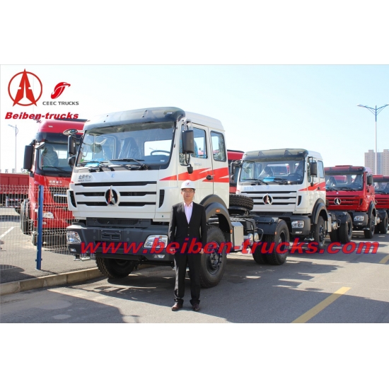 china Right hand drive Beiben 420hp prime mover North benz 2642S tractor truck