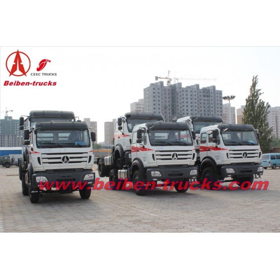 baotou North Benz 6x4 truck head 400hp tractor truck benz technology  supplier