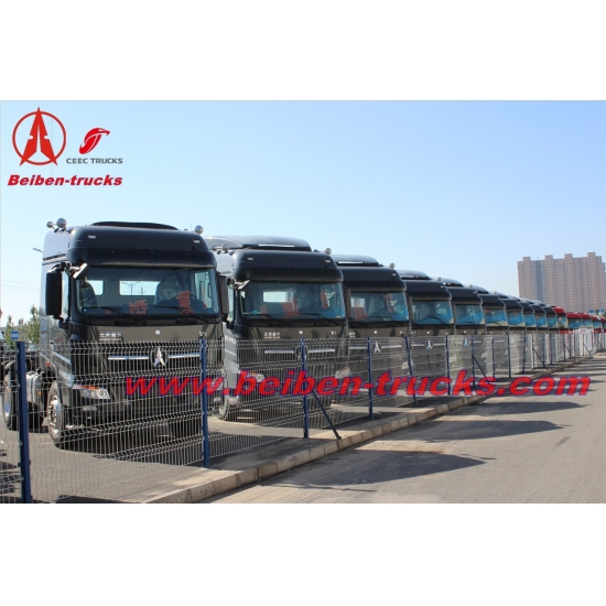 baotou Beiben 420hp tractor truck 2542S 10 wheels truck head  supplier