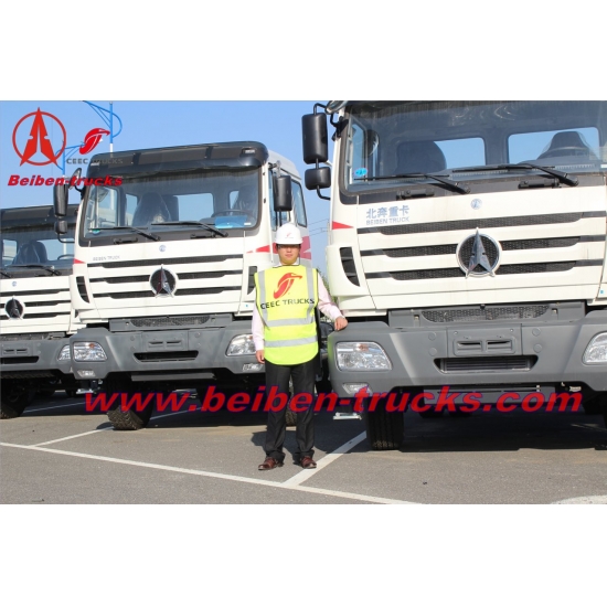 baotou Beiben 4x2 tractor truck North benz 6 wheel tractor for container transport