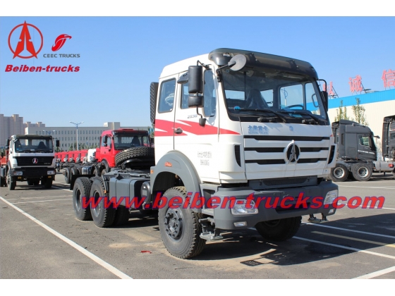 Bei ben 380hp tractor truck North benz 2538S truck head supplier in china