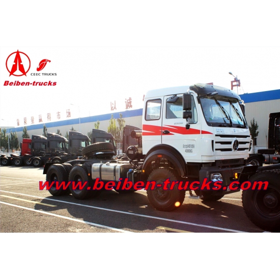 Best Quality 6x4 420hp Beiben container prime mover  for congo