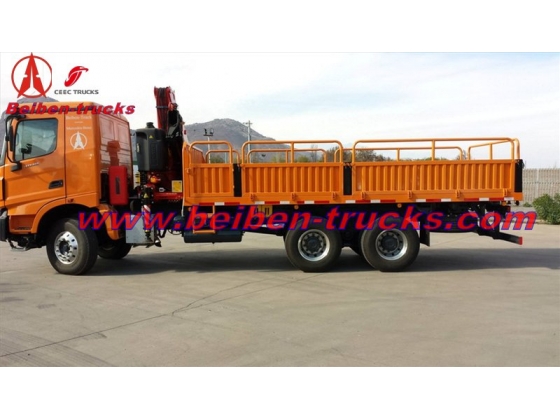 best price for 6.3 ton Beiben V3 truck mounted crane