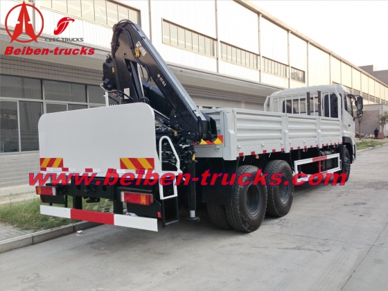 best price for 6.3 ton Beiben V3 truck mounted crane