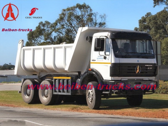 Beiben 380hp tipper lorry 10 tires dump truck manufacturer