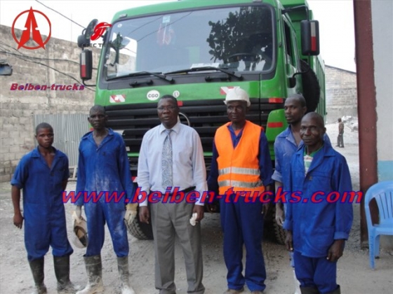 25ton camion benne 340hp Beiben tipper truck 10 wheels for africa