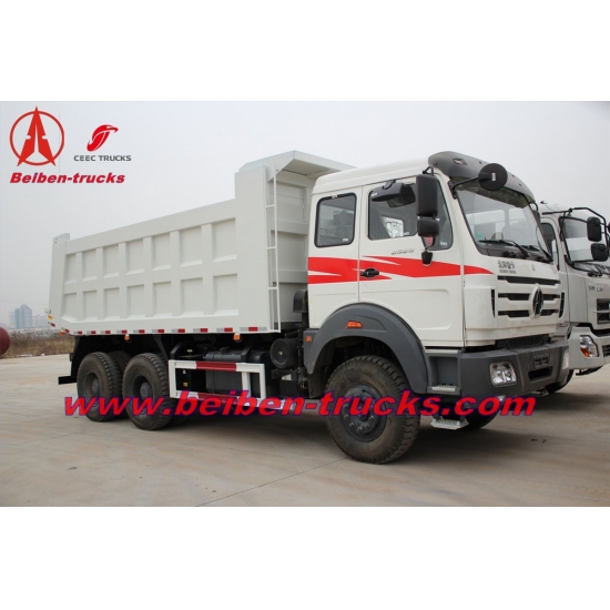 North benz 30ton tipper lorry 6x4 10 tyres dump truck China beiben truck  manufacturer