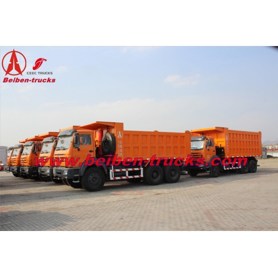 baotou Beiben power star 25ton lorry truck RHD tipper lorry manufacturer