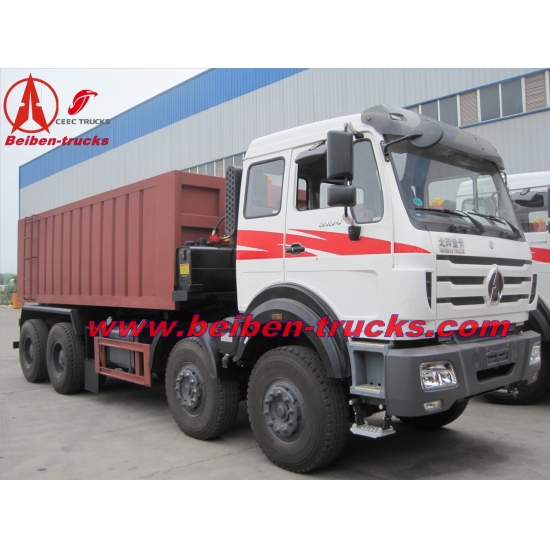 africa north benz 12 wheeler 50T heavy duty dump trucks price