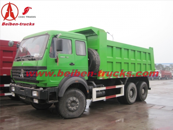 china 30ton beiben dump truck 6x4 10 wheel North benz tipper manufacturer