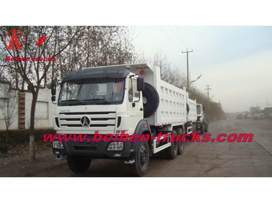 china Beiben 6x4 380hp dump truck used for construction work