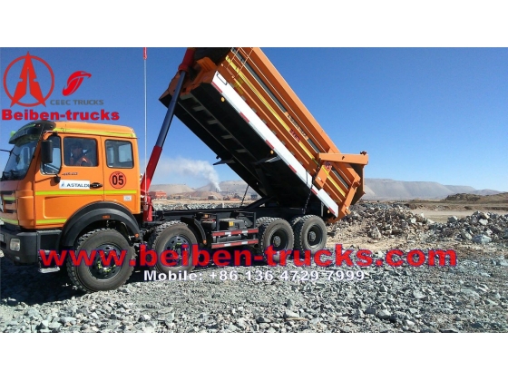 Beiben 8*4 3142 heavy duty dump trucks  manufacturer