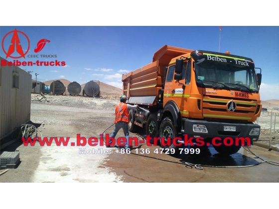 Beiben 8*4 3142 heavy duty dump trucks  manufacturer