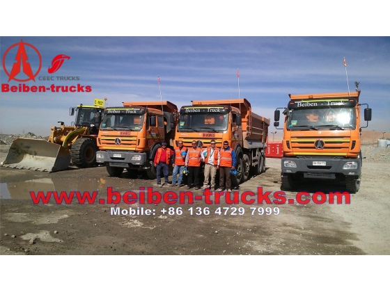 Beiben 8*4 3142 heavy duty dump trucks  manufacturer