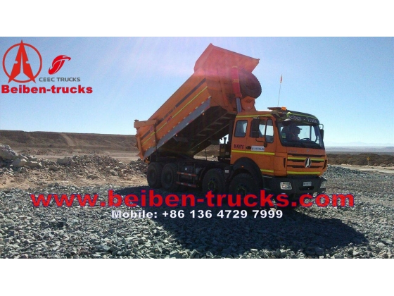 Beiben 8*4 3142 heavy duty dump trucks  manufacturer