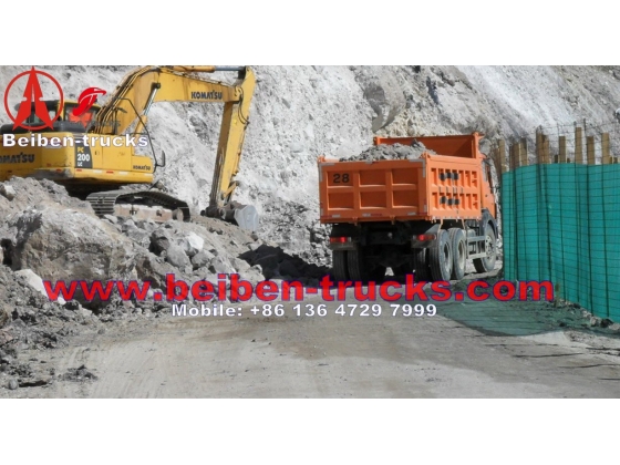 China Beiben power star 25ton lorry truck RHD tipper lorry supplier