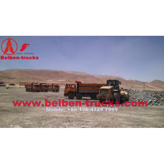 cheap NG80 8*4 dump truck beiben brand