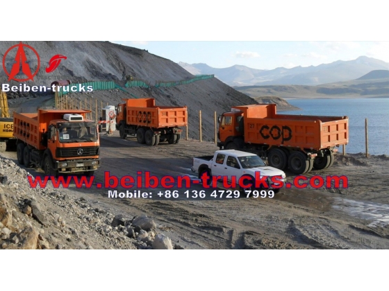 used Benz technology Beiben dump truck 6x4 tipper 340hp