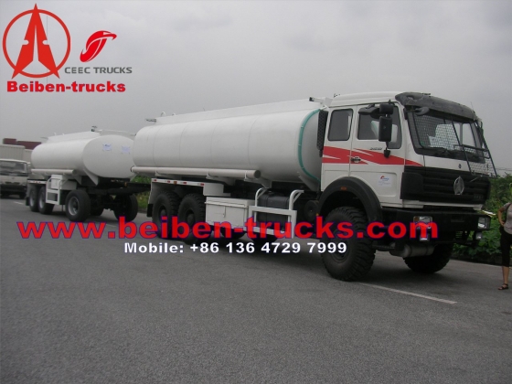 North benz 2534 6*6 wheel drive fuel trucks manufacturer