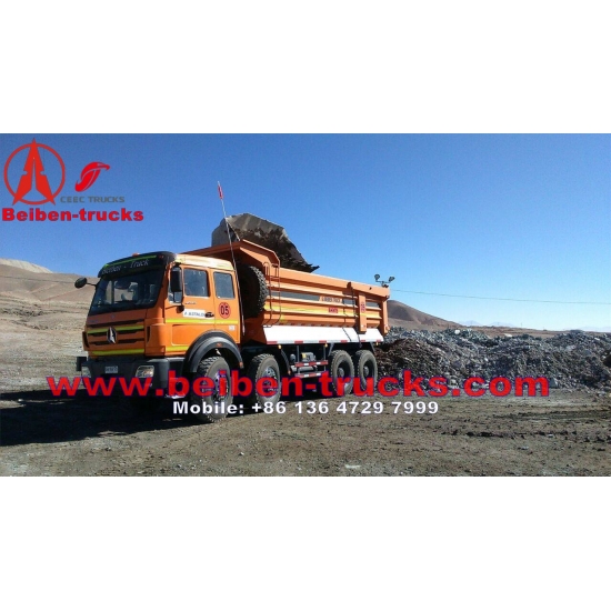 used beiben 8*4 drive heavy dump truck in best price