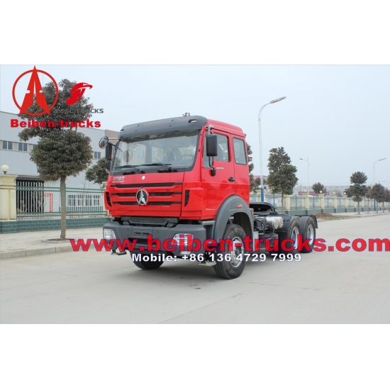 baotou North benz beiben 6x4 tractor head/ trailer truck 480hp for sale