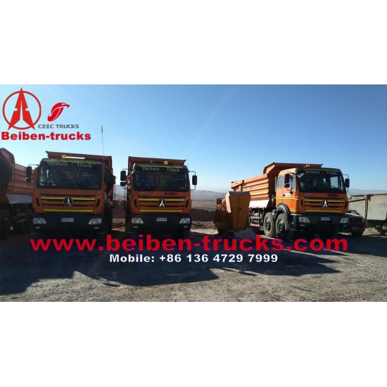 beiben 8*4 drive tipper trucks with Germany benz technology