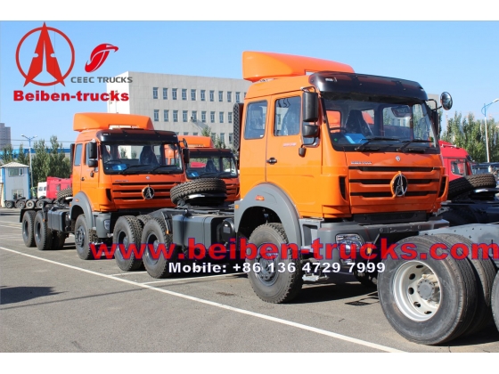 china North Benz Tractor Head RHD 380hp/420hp with WEICHAI engine Fuller Gear box