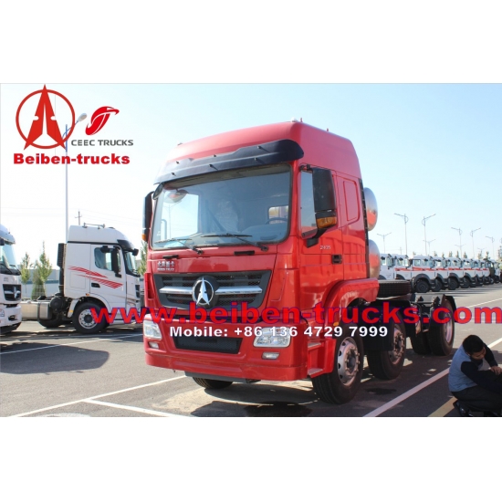 China Heavy Truck 380hp 6x4 Beiben Tractor Truck  for tanzania customer