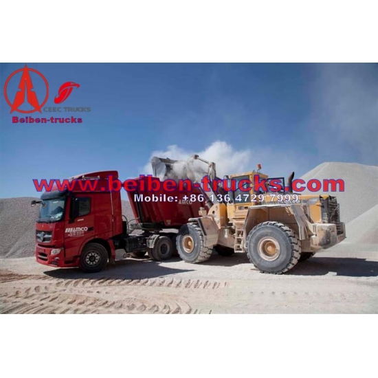 china supplier for Beiben V3 6x4 340hp Left Hand Driving Tractor Truck