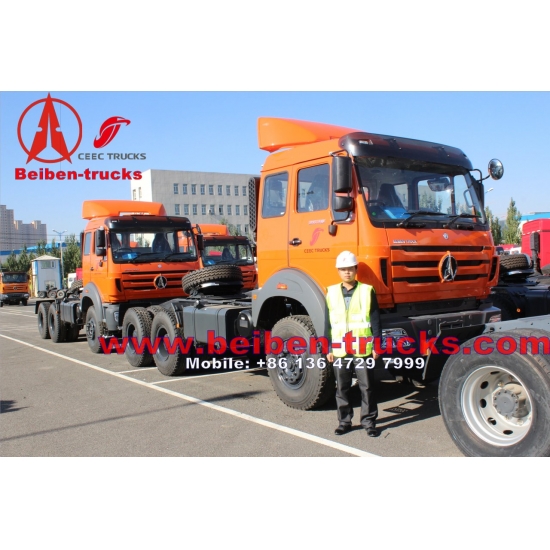 Beiben 6x4 Strong Horse Power Tractor Truck In Low Price Sale/rc tractor trucks supplier from china