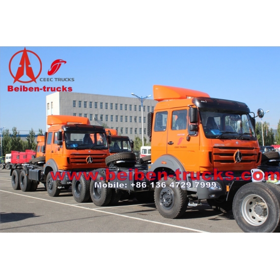 used Benz/ Beiben/ North Benz / Power Star Trailer Tractor Truck Camion Prime Mover with WD Engine For Congo