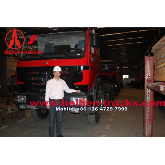 Mecedes Benz Technology Beiben Truck 6X4 Tractor Head LHD Drive 420hp ND4253B34J for Africa Market