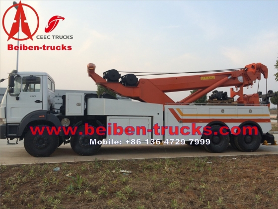 china North benz right hand drive heavy duty recovery truck  price