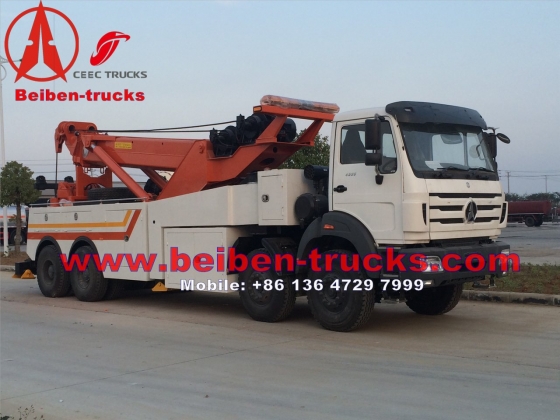 china North benz right hand drive heavy duty recovery truck  price