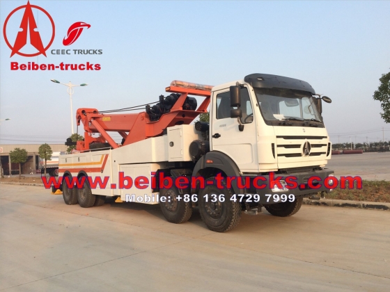 china North benz right hand drive heavy duty recovery truck  price